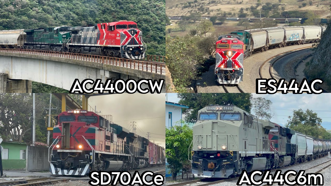 TODAS LAS MÁQUINAS QUE TIENE FERROMEX-FERROSUR!! TODAS LAS QUE HAN BAJADO AL SURESTE!! 
