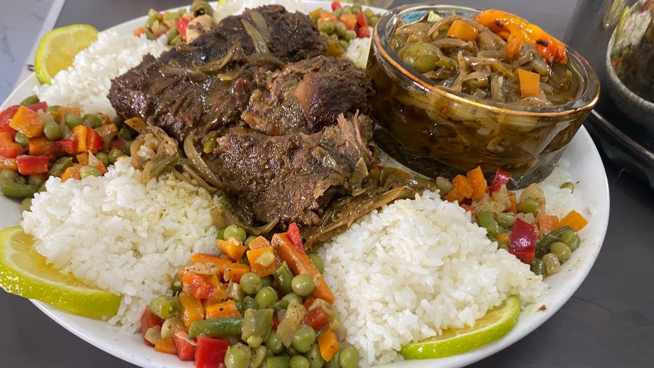 Yassa michoui kadire avec crudités