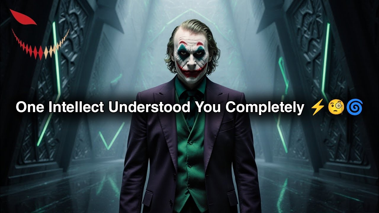 A Rare Intellect Recognized You 🌪️🌀 And Backed Away From the Full Truth - Joker Speech