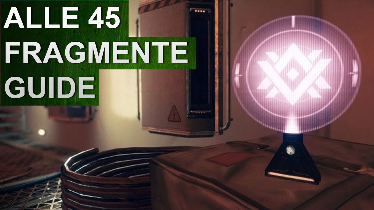 Destiny 2: Alle 45 Mars Fragmente / Hologramme (Deutsch/German)