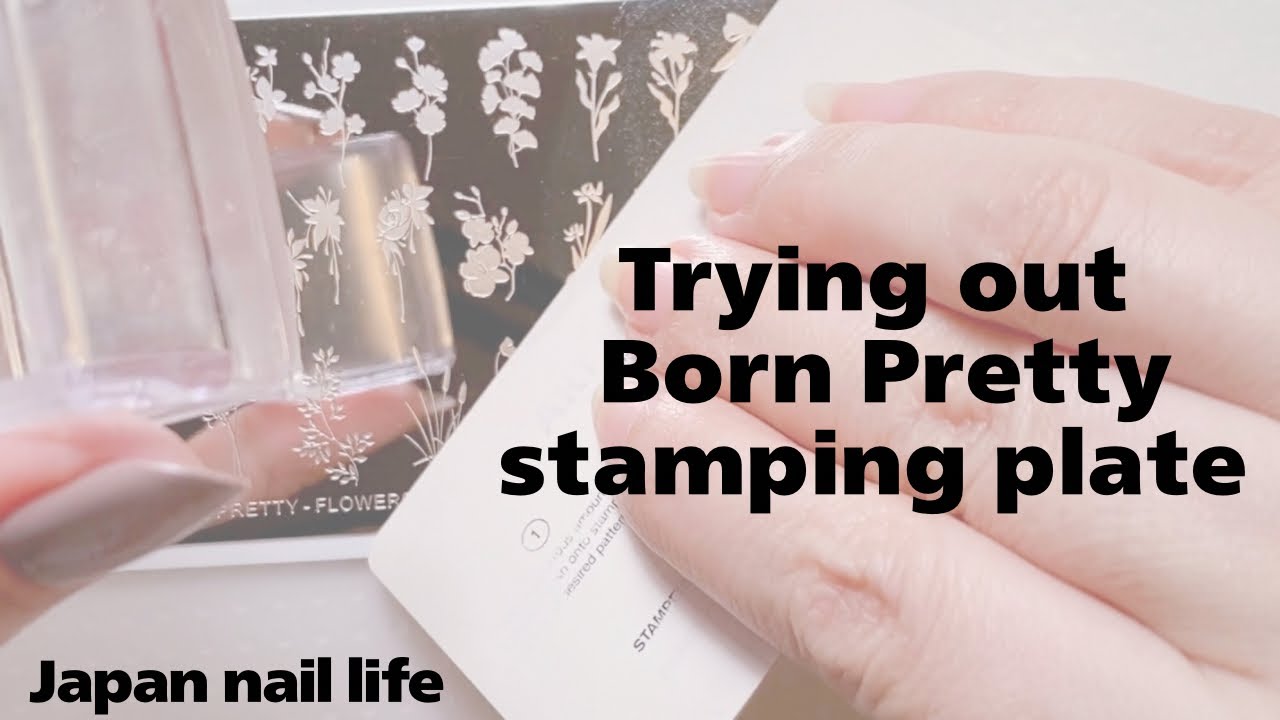 Born Pretty nail stamping plate with flowers
