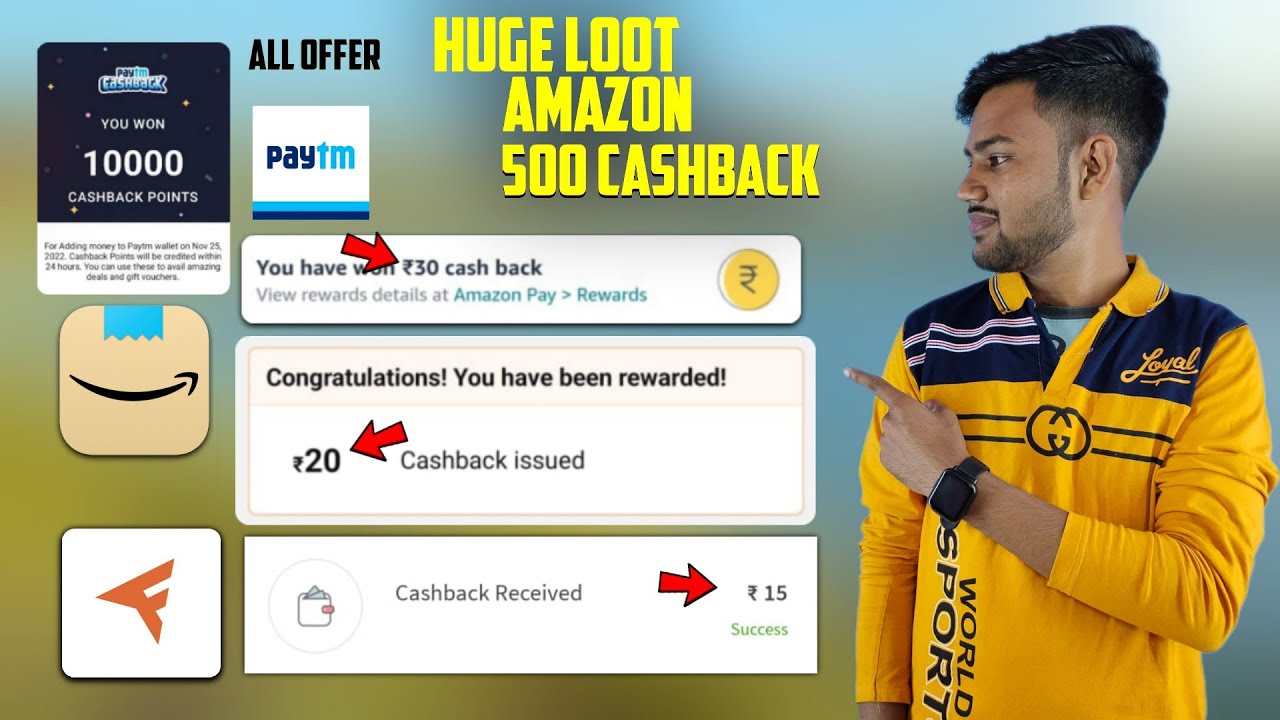 Amazon Rs.50 Cashback | Paytm 10,000 Cashback Point | FreeCharge New Offers