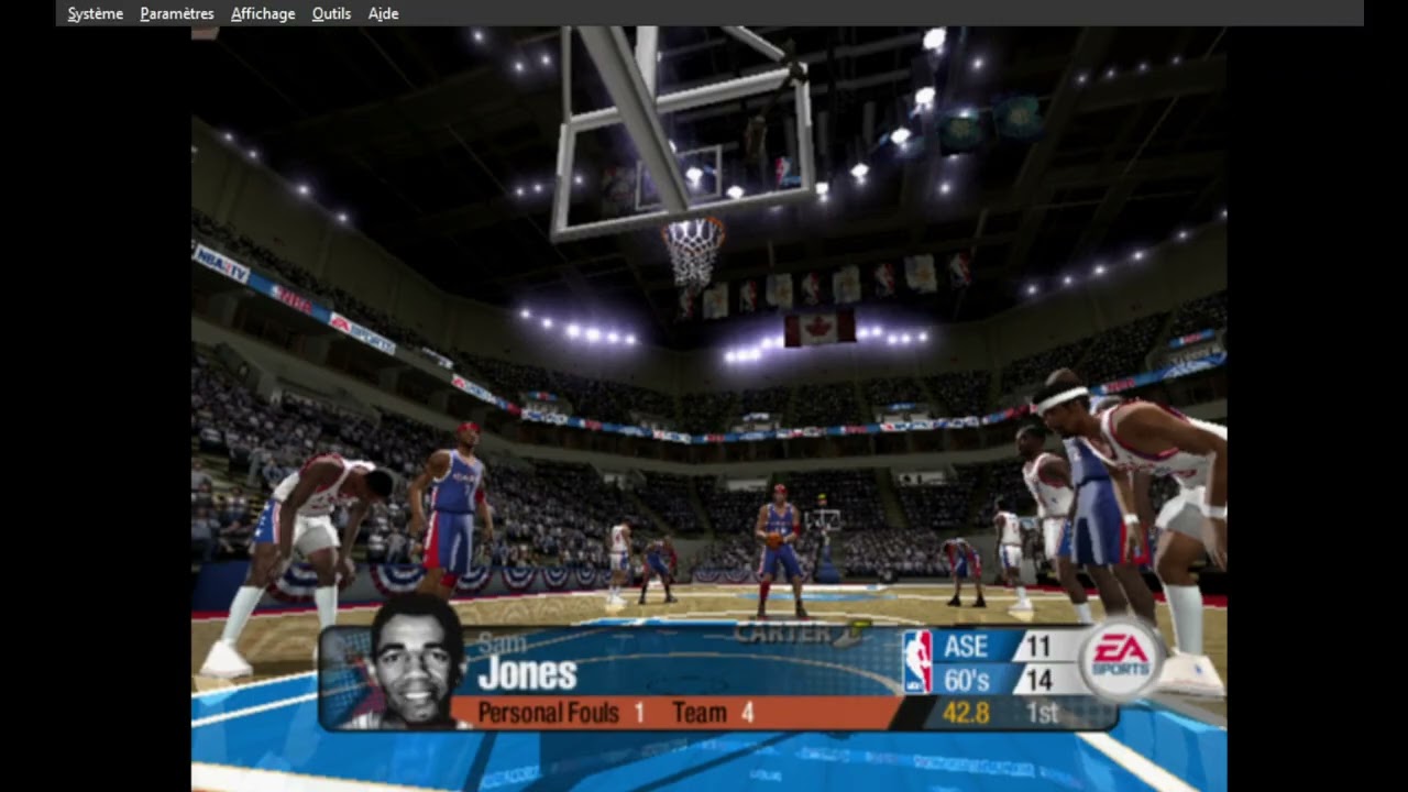 NBA Live 2005 CPU vs CPU – 1960's All Stars vs East All Stars