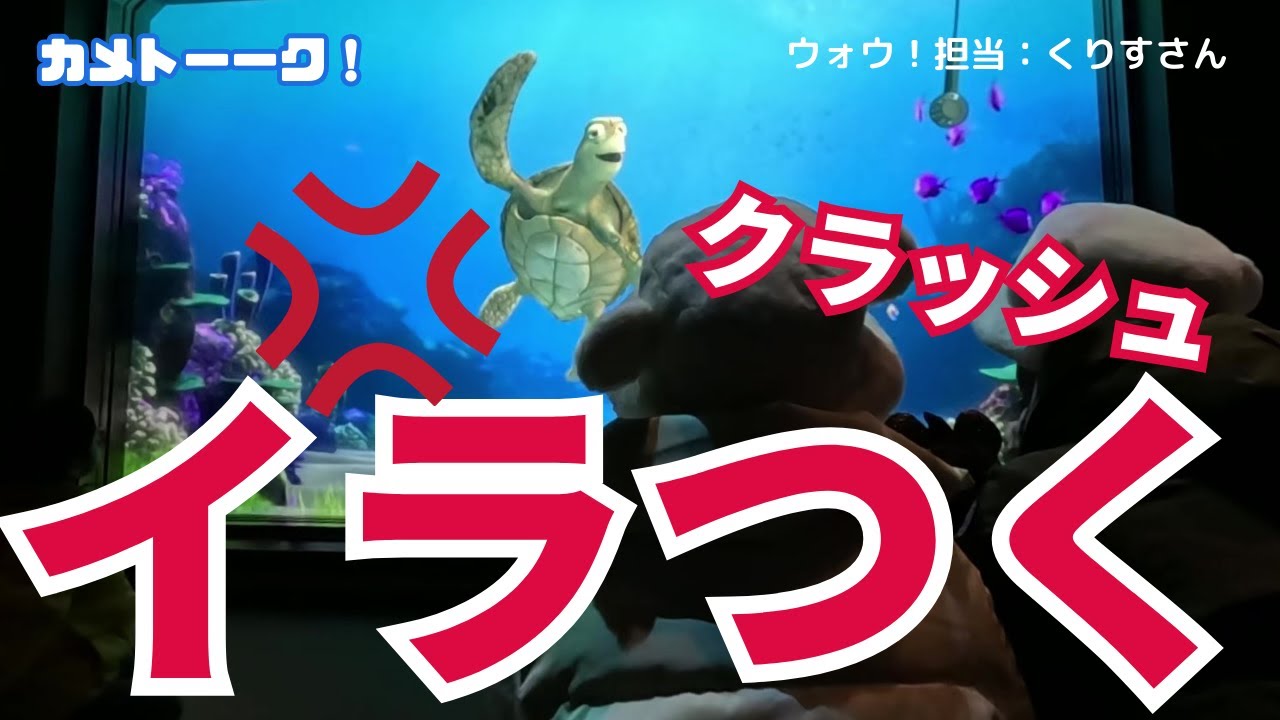 ふざけすぎ！子どもの質問（？）が何度聞いても解読不能でクラッシュ、イラつく【東京ディズニーシー・タートルトーク】