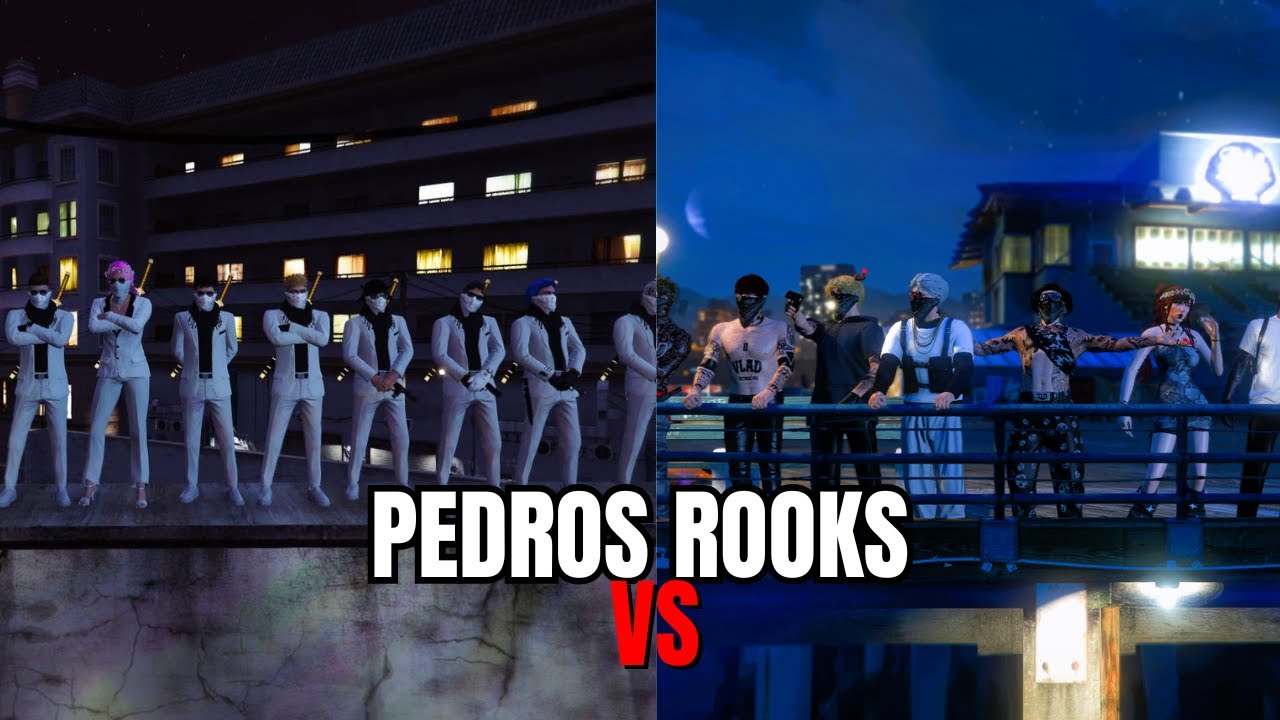 PEDROS🤍 VS ROOKS🖤 GANG FIGHT MOONROLEPLAY