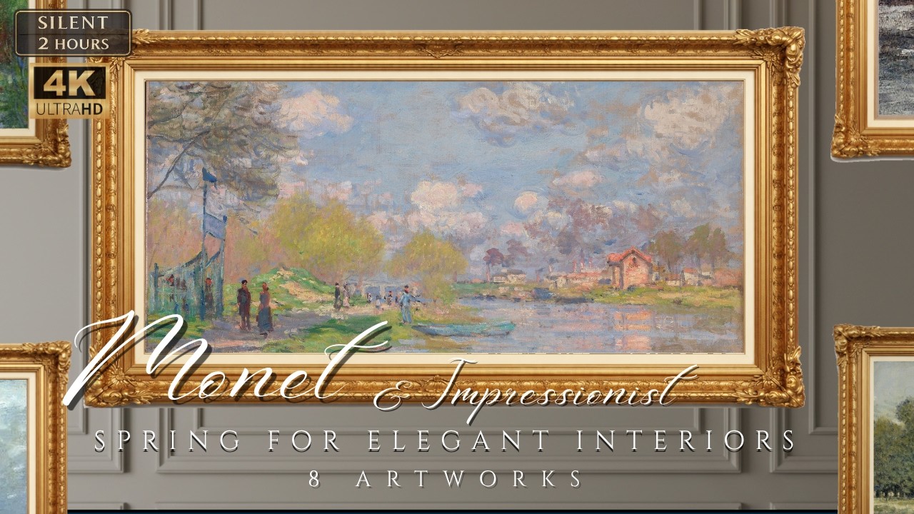 Spring Frame TV Art #1 | Claude Monet & Impressionist Masters | 2H 4K Silent Art for Living Room