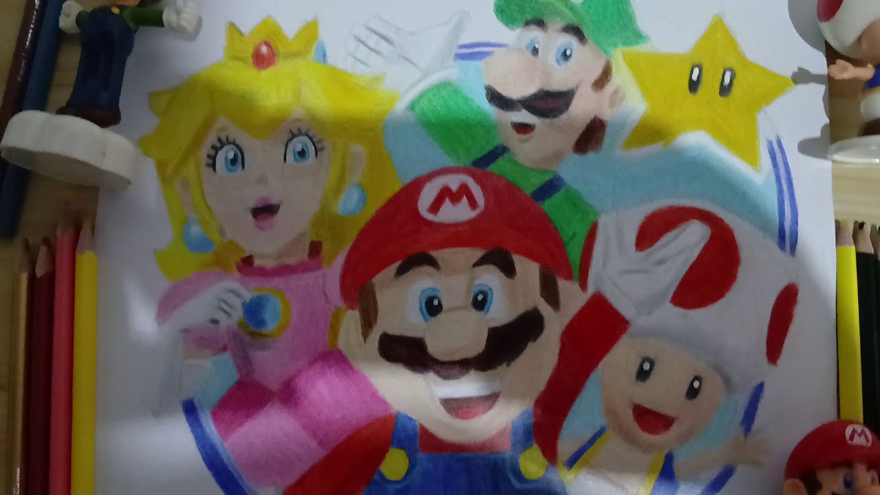 COLORINDO O DESENHO DO MARIO BROS PARTE #1