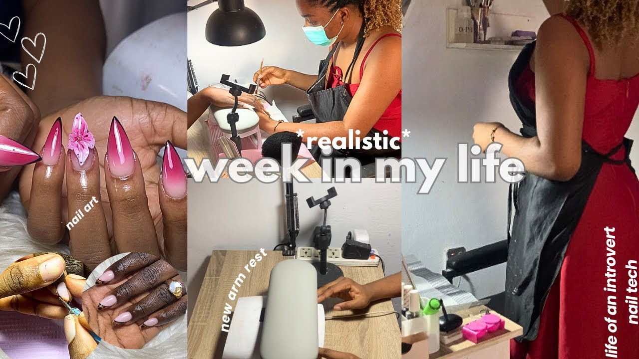 *realistic* week in my life as a full time nail tech 💸(10clients) | nail vlog | nail supply haul
