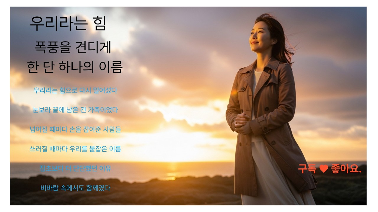 우리라는 힘/🌤️ 폭풍을 견디게 한 가족 이야기 | 7080 파워 소울 발라드 6곡