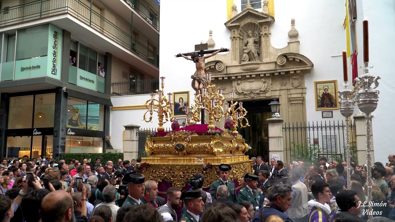 (4K) SALIDA COMPLETA del Cristo de los Desamparados del Santo Angel 2024. |  #ssantasevilla24