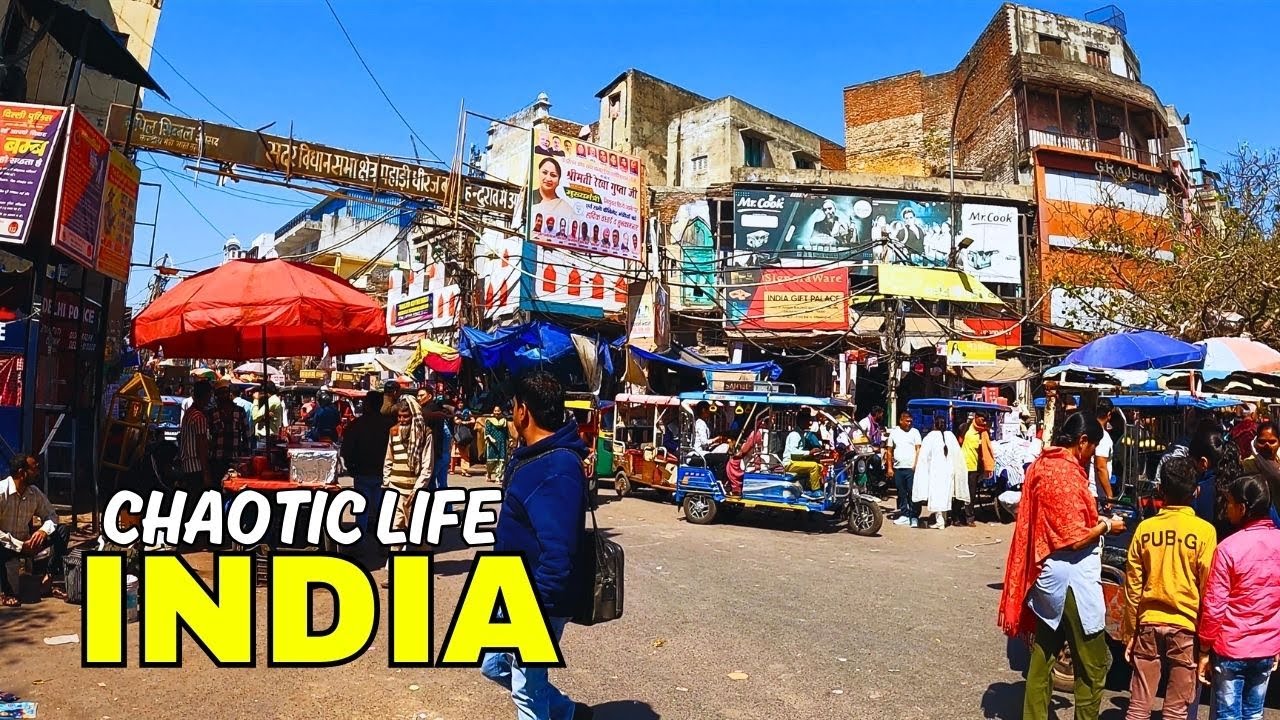 🇮🇳 You Won’t Believe Real India 2025! Delhi Streets, Culture & Sadar Bazar 4K Walk