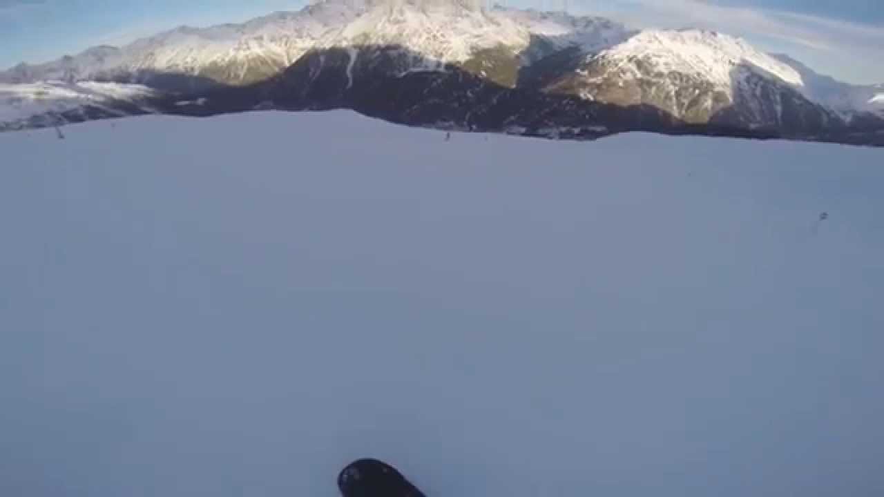 Snowboard Anfänger - Abfahrt Sölden Gaislachkogl (Piste 1)