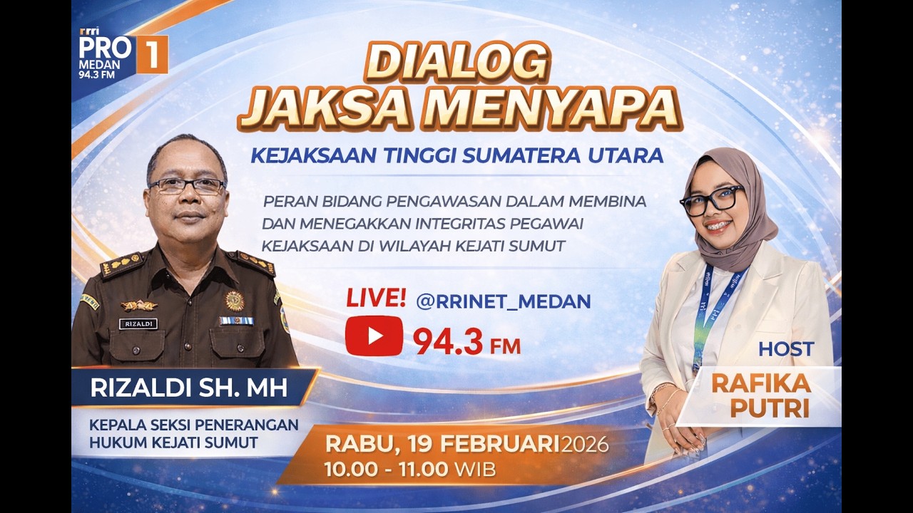 Dialog Jaksa Menyapa - Peran Bidang Pengawasan Dlm Membina & Menegakkan Integritas Pegawai Kejatisu