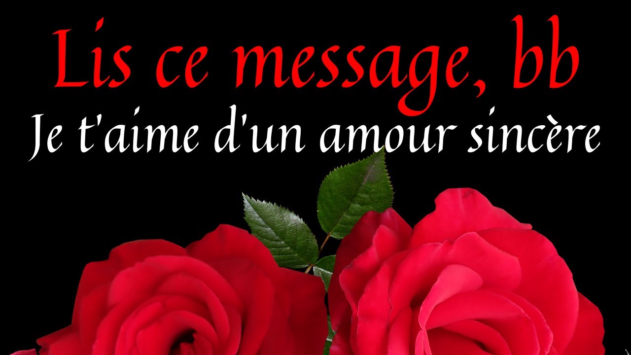 Un message d’amour rien que pour toi ❤️ Lis-le avec ton cœur, JE T’AIME BB