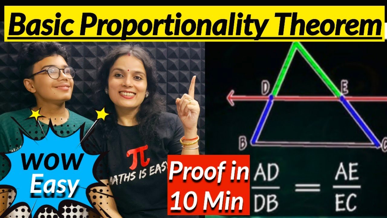 BPT Theorem Class 10 | Thales Theorem| Easy Proof of BPT | Basic Proportionality Theorem | Triangles