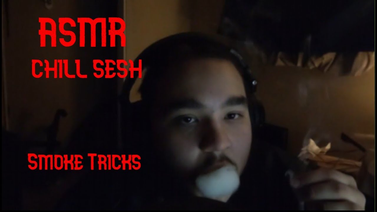 ASMR Smoking A CBD Joint! (Smoke Tricks)