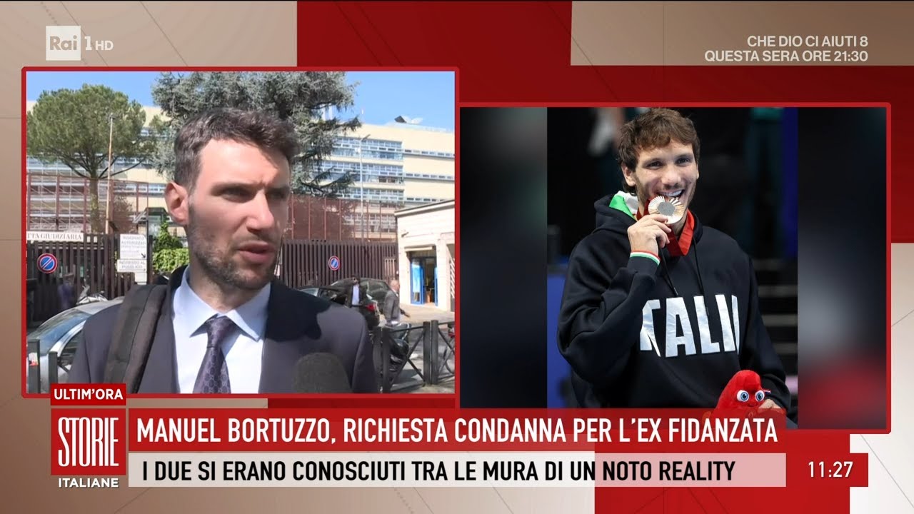 Stalking a Bortuzzo, condannata a 1 anno e 8 mesi Lucrezia Selassiè - Storie italiane 03/04/2025