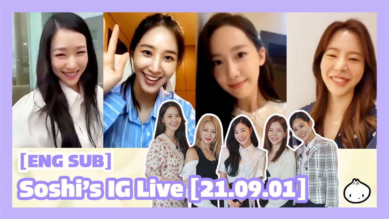 [ENG SUB] 210901 SNSD Tiffany's Instagram Live with Yuri, Sunny, Yoona & Hyoyeon - Soshi Day 💕