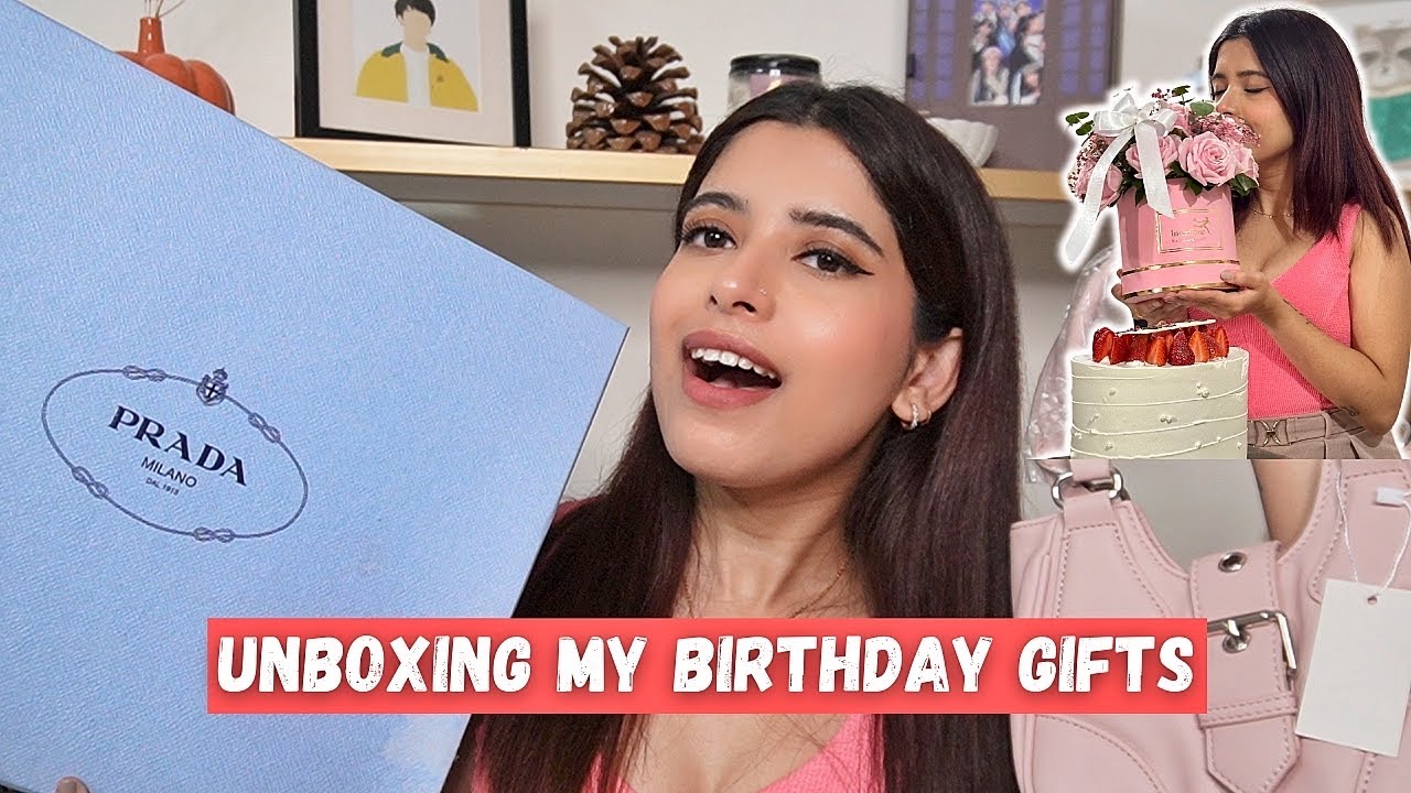 Everything I got for my BIRTHDAY! *Unboxing my DREAM Gifts* Anindita Chakravarty