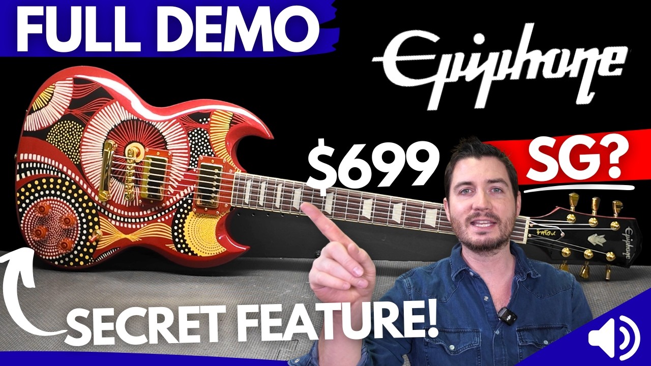 НОВЫЙ Epiphone Fatoumata Diawara SG ПОЛНАЯ ДЕМО