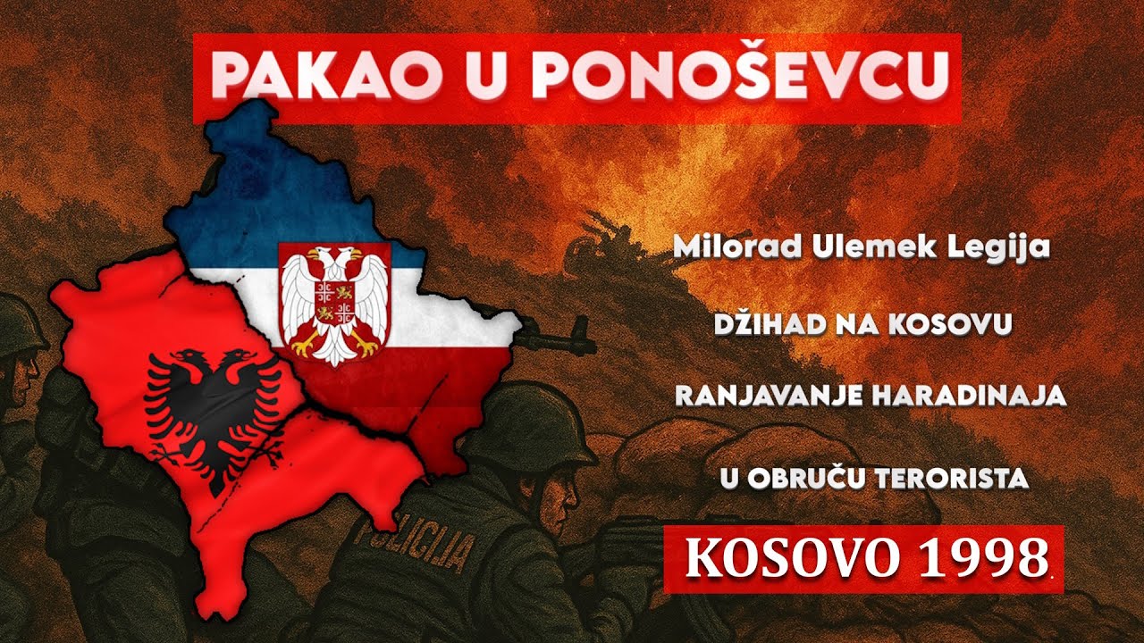 U OBRUČU OVK TERORISTA - RANJAVANJE RAMUŠA HARADINAJA - BORBE U PONOŠEVCU