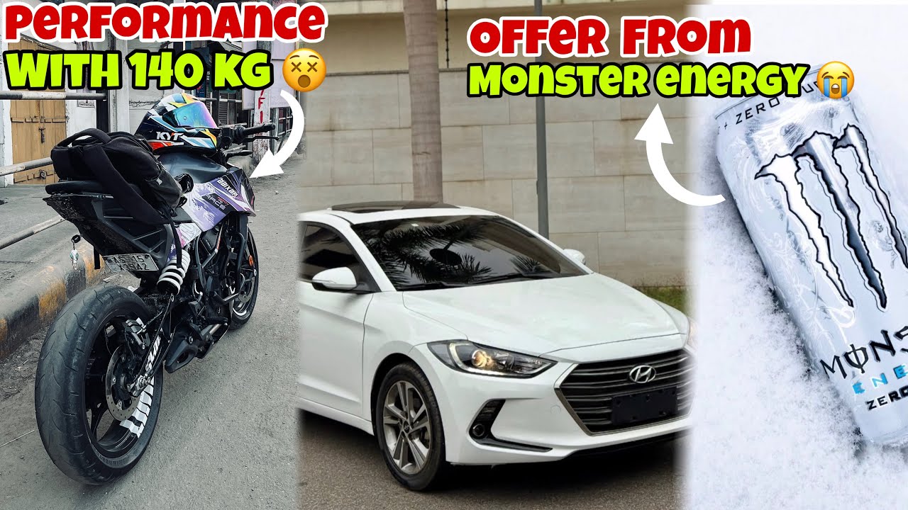 Got A Offer From @MonsterEnergy  Drink 😭 KTM Duke Performance With 140kg | Elentra Or Verna ? 