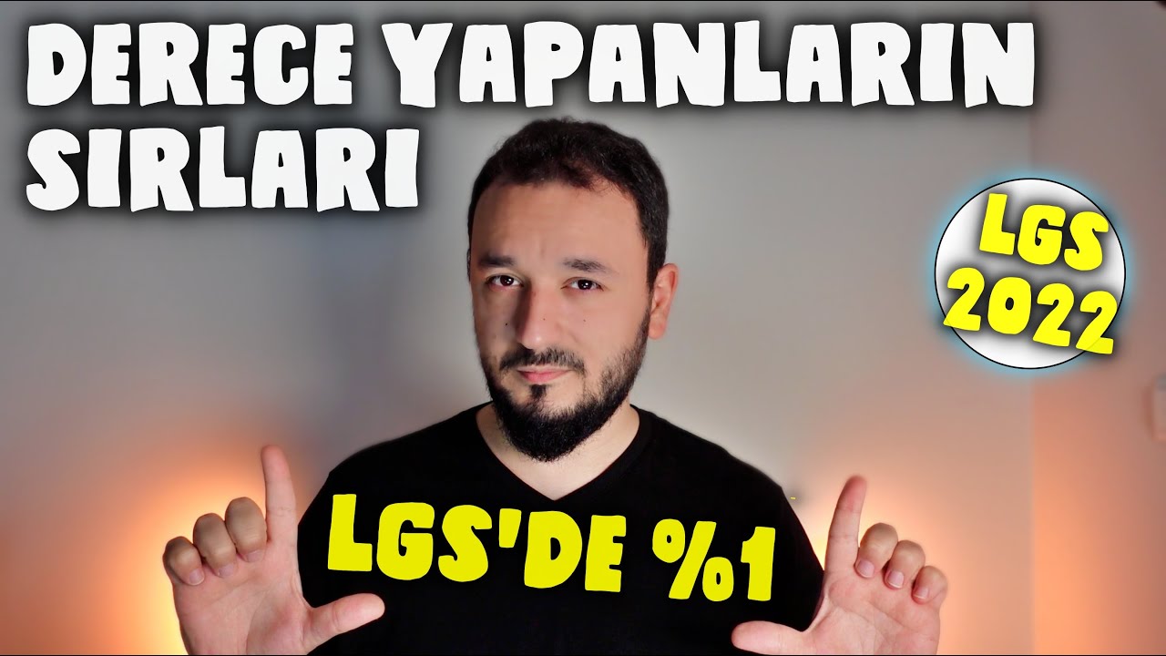 LGS'de %1'e Girenlerin SIRLARI | Derece Yapanlar Nasıl Çalıştı?