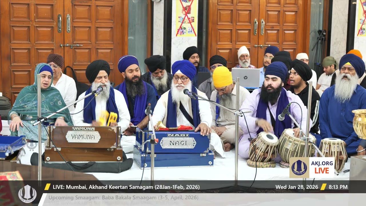 001 Mumbai 28Jan2026 WedEve Akhand Keertan Bhai Harjinder Singh Jee Kanpur