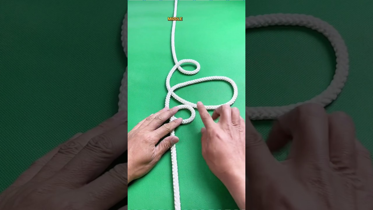 Turn Long Rope into Short in Seconds! | Rope Knot Trick You Must Know 🔥