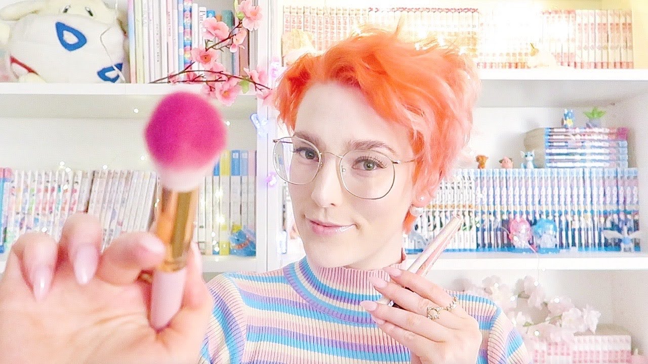 [ASMR] Personal Attention Doing Your Makeup For Work (Japanese & Korean Makeup) Brushing Sounds 🎀