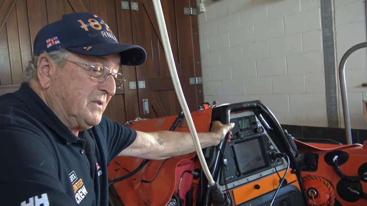 Exmouth Devon England RNLI lifeboat station tour with Brian. 30th July 2024