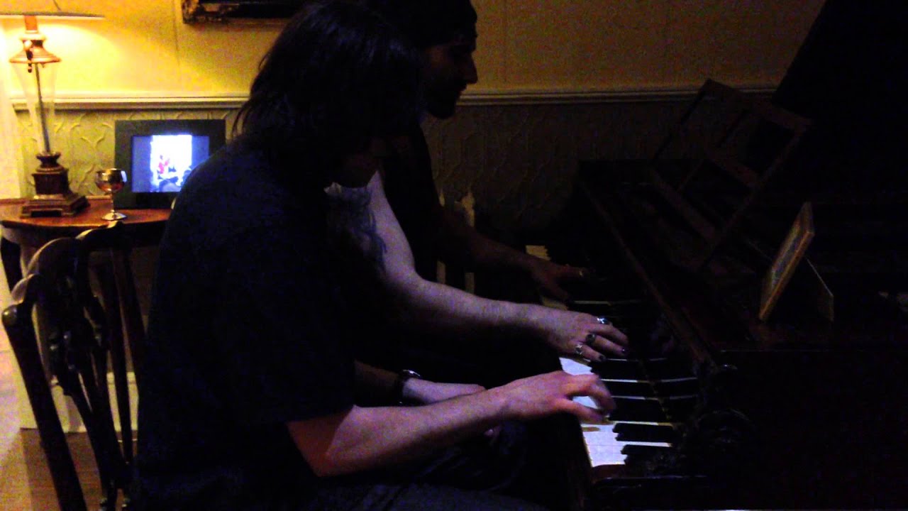 Luke Neptune and Chris Hodder playing Asha JJ tribute on an 1864 grand piano