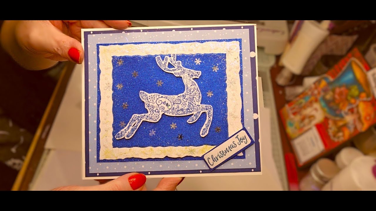 Making Christmas cards with Printable Heaven Christmas stamps
