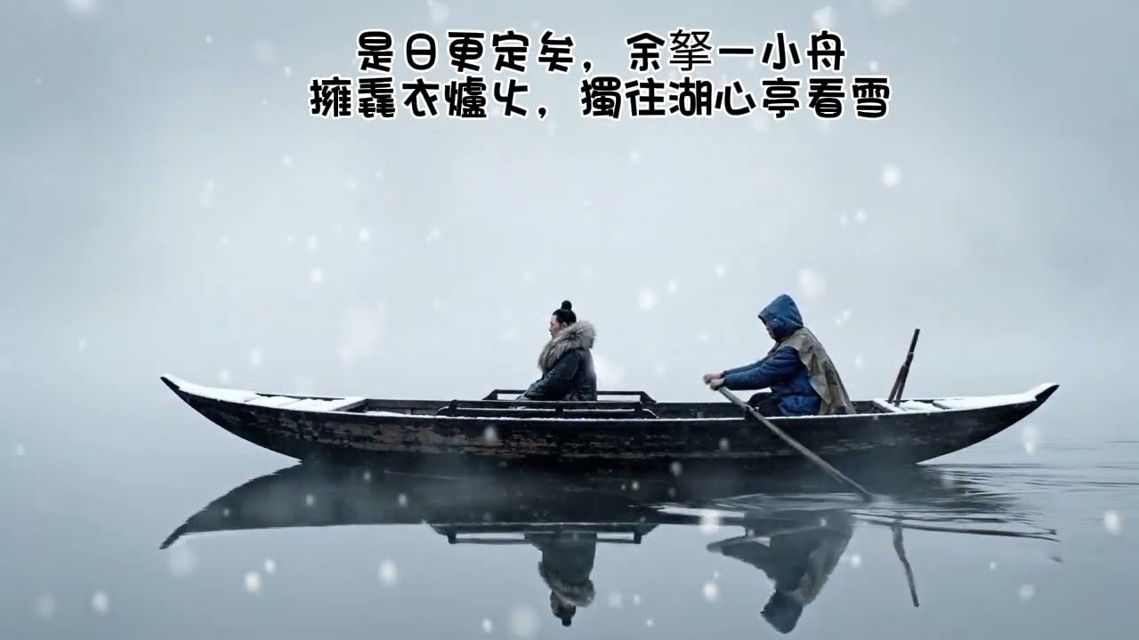 崇禎五年十二月，余住西湖。大雪三日，湖中人鳥聲俱絕•湖心亭看雪頌•張岱•五月照