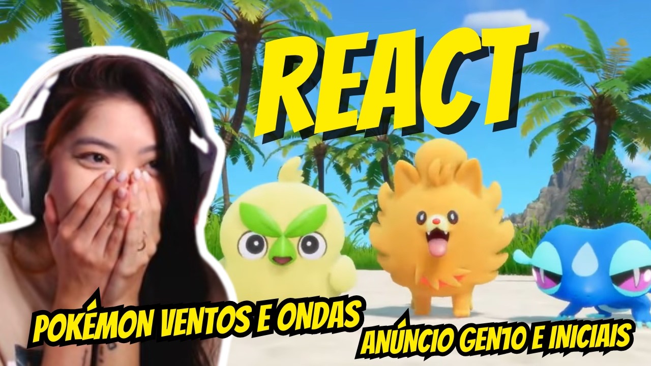 Revelação de POKÉMON VENTOS E ONDAS | Pokémon Presents 2026 (REACT AO VIVO)