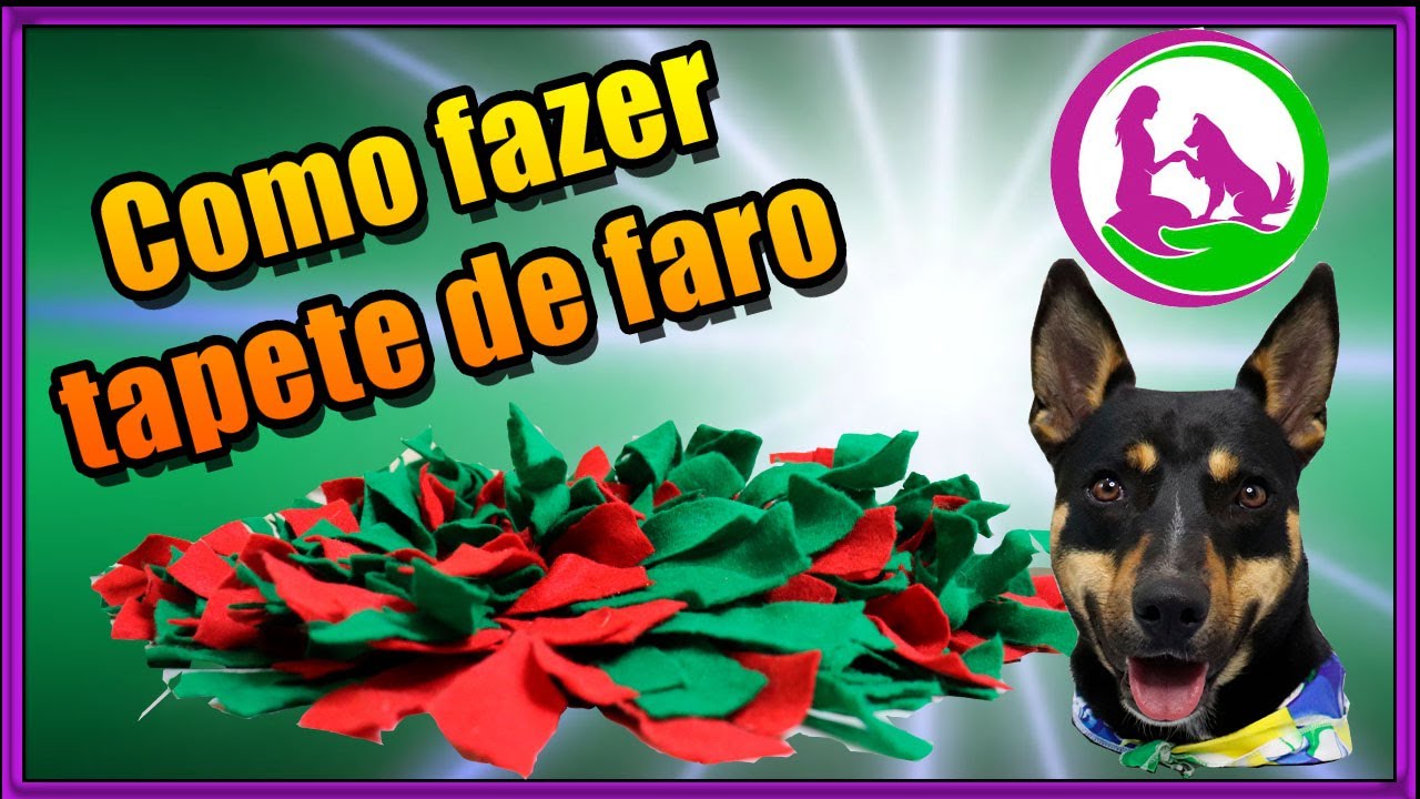 Como fazer um tapete de faro (Snuffle Mat) para seu cachorro! - tutorial
