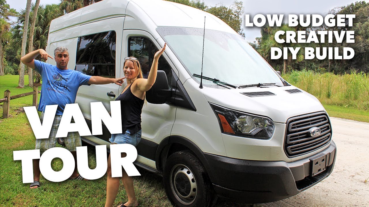 VAN TOUR: How we do van life in our partially converted Ford Transit camper van (Couple with cats)