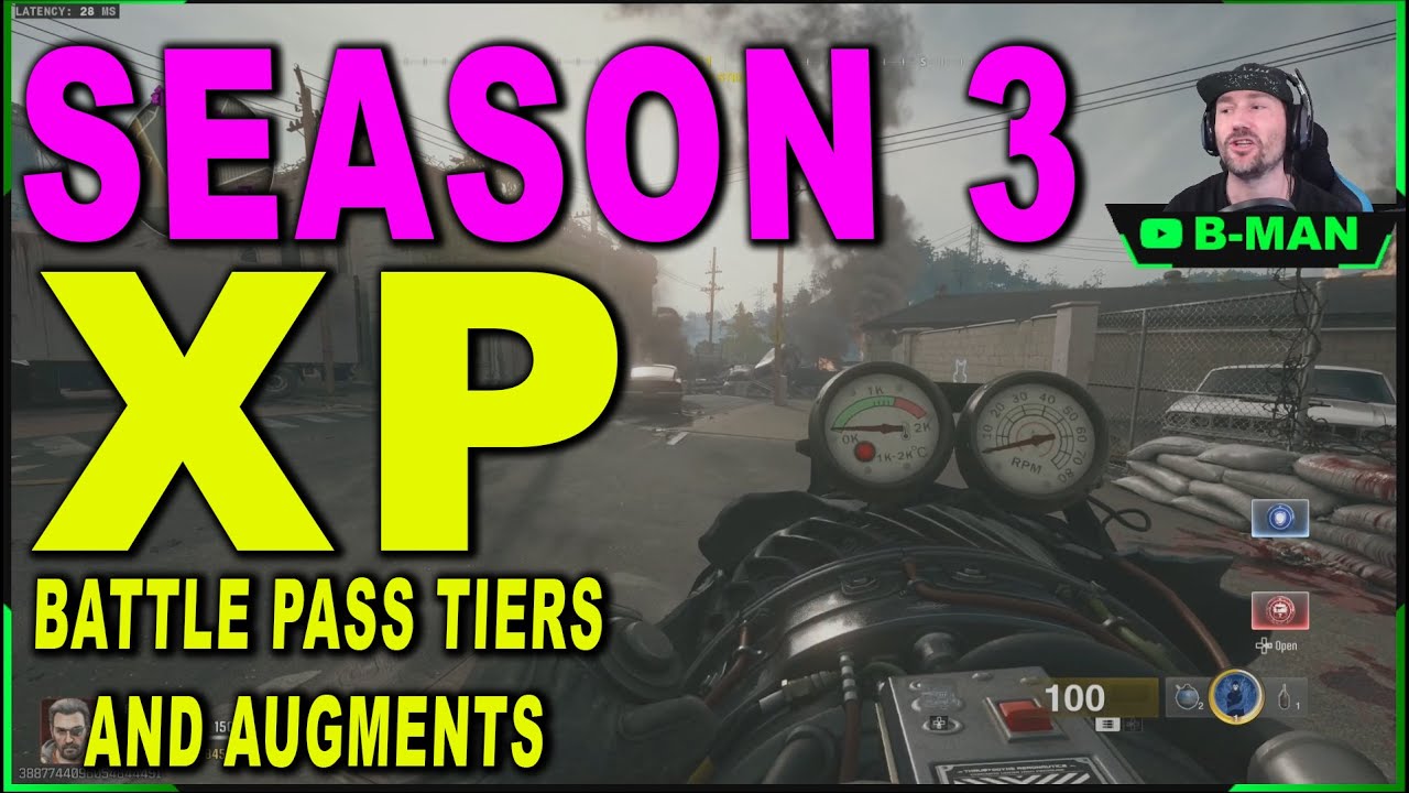Season 3, XP GLITCH, BATTLE PASS TIERS, FAST AUGMENTS, AFK JET GUN GLITCH bo6 Zombies season 3