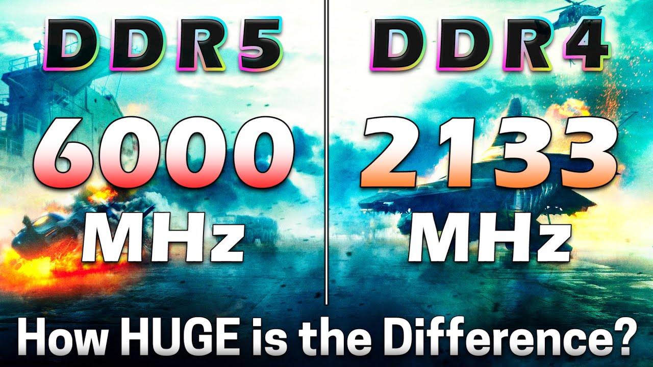 6000 MHz DDR5 vs 2133 MHz DDR4 | How Huge is the Difference?