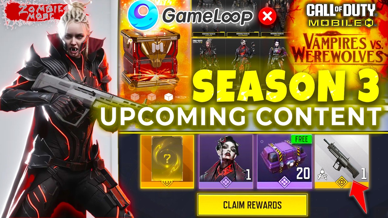 Season 3 | Another Voting Event! | Vampires vs Werewolfs | Upcoming Skins | COD Mobile | CODM Leaks