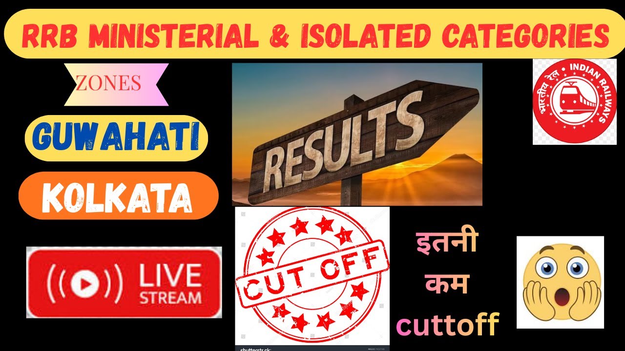 RRB CEN 07/2024 | Guwahati and Kolkata MINISTERIAL & ISOLATED CATEGORY RESULT OUT: CHECK MERIT CU...