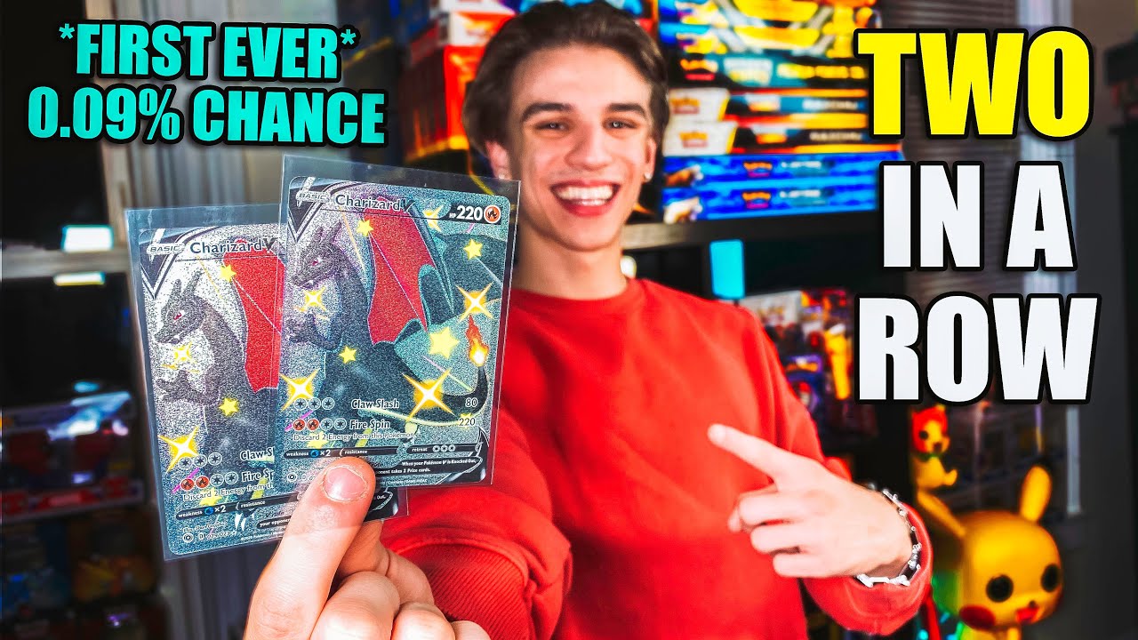 WE PULLED *2* SHINY CHARIZARD V IN A ROW! - BEST Champions Path Pokemon Cards Opening!