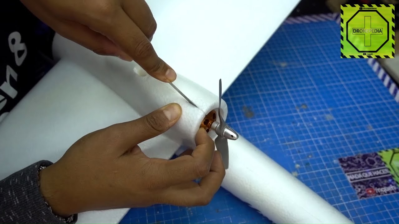 Cómo reparar montura de motor de  skysurfer x8 y cualquier avión en general |DRONEPEDIA