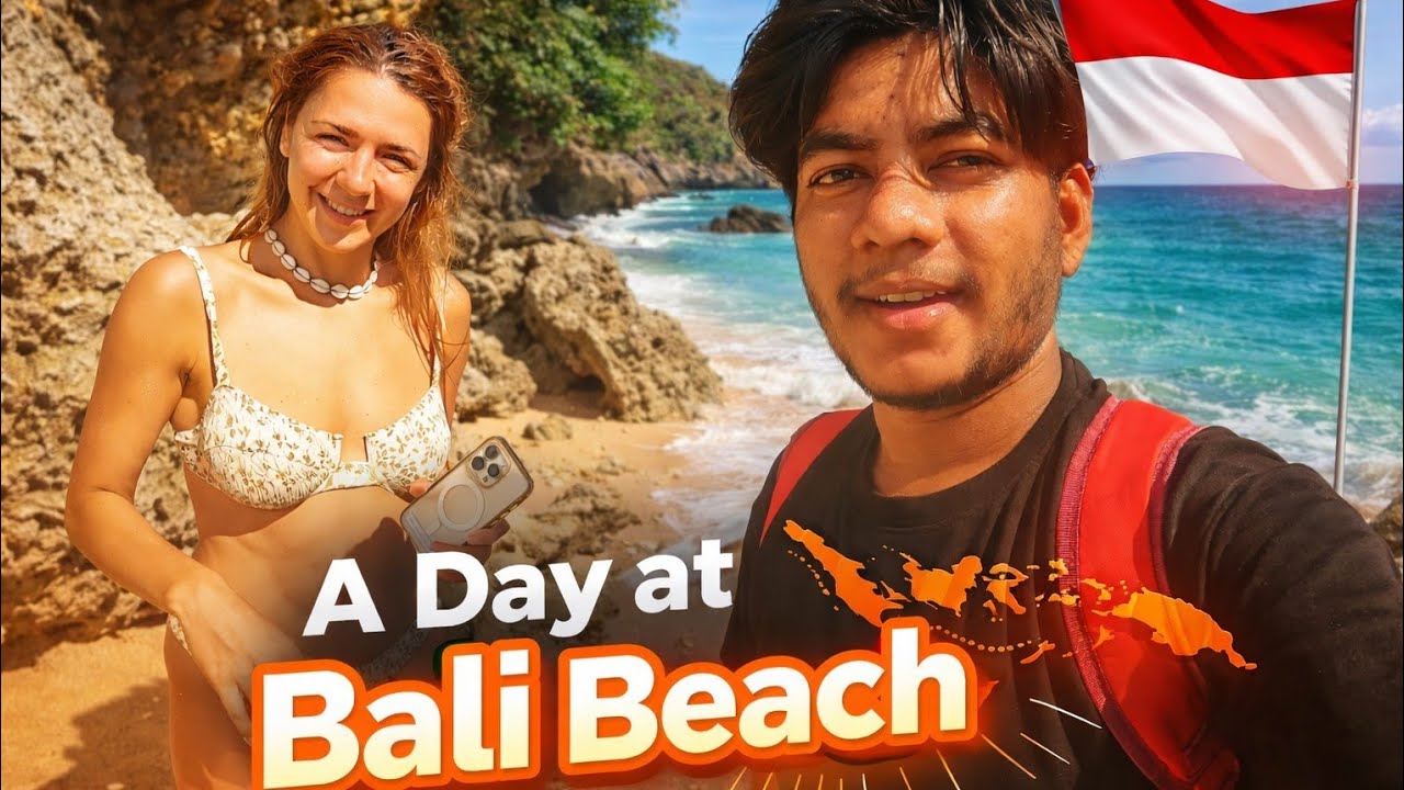 বালি বিচে একদিন 🇮🇩 | ইন্দোনেশিয়ার স্বর্গসম সমুদ্র সৈকত 😲 | #travelvlog #bali #beach 