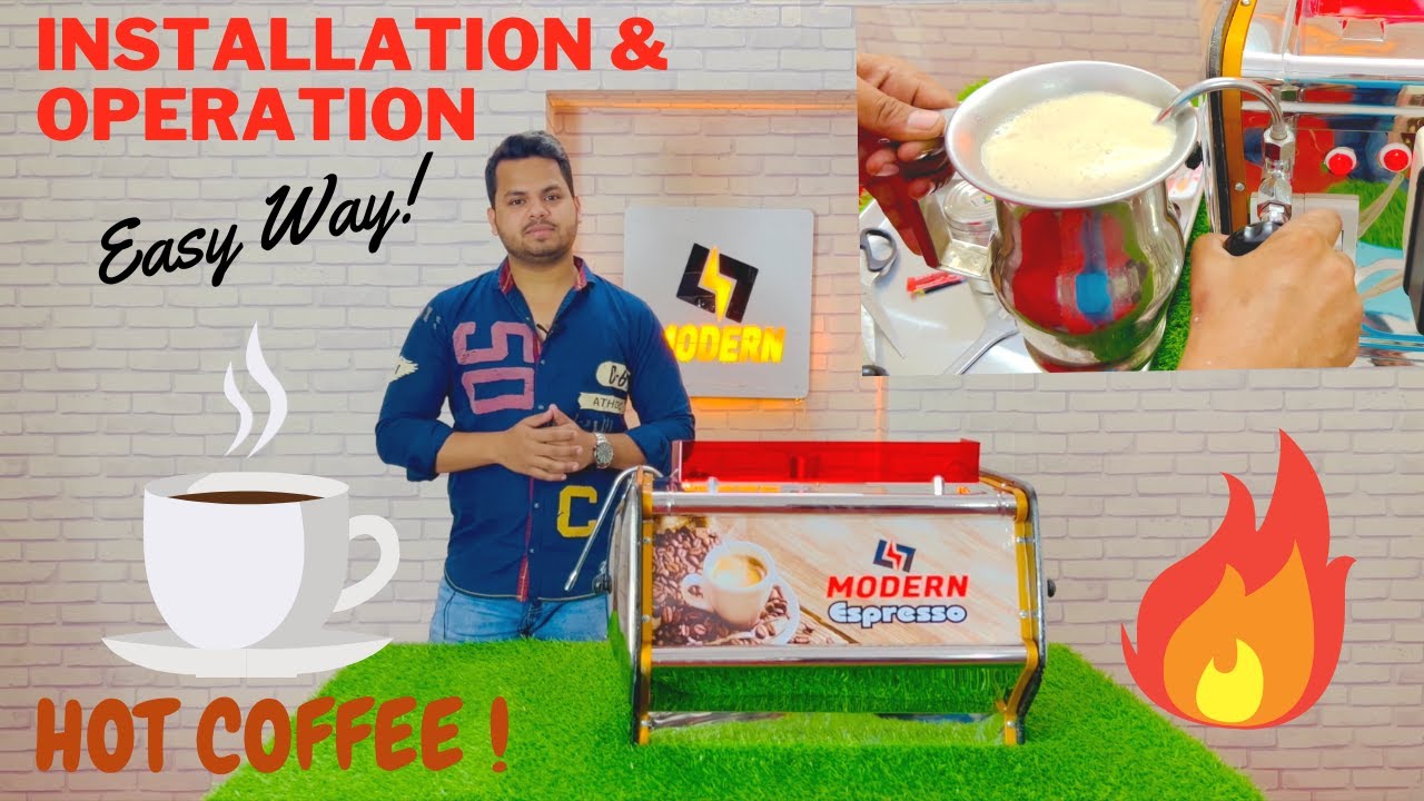 Indian Tea Coffee Espresso Machine For Commercial Use | Operation & Installation | Full Working Demo