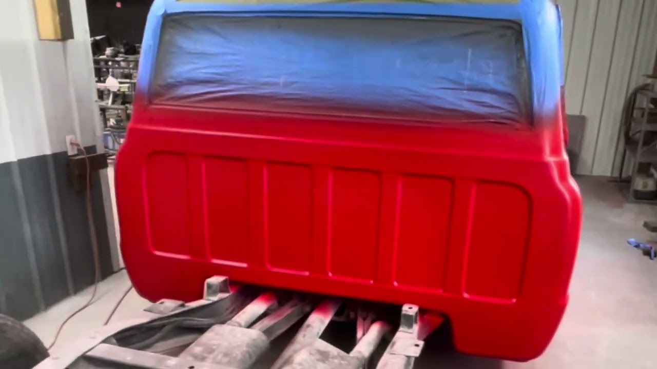 68 C10 restore Two tone paint?#automobile #chevy #diy #carbodyrepair #bodywork #basecoat