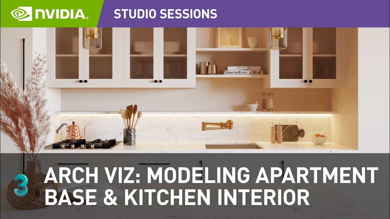 Architecture Visualization: Modeling Apartment & Kitchen in 3ds Max w/ Belle Van Der Woodsen