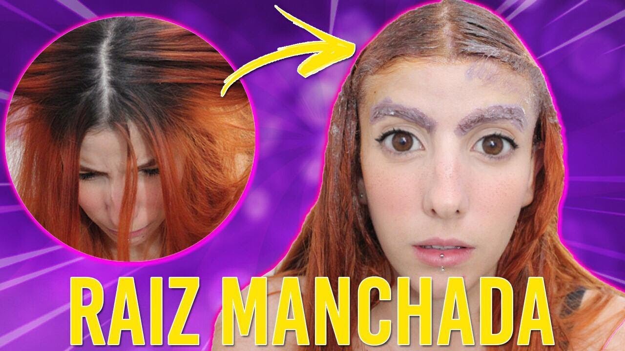 TENTEI CORRIGIR MINHA RAIZ MANCHADA