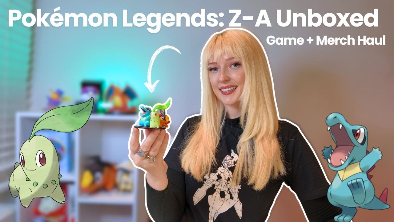 Распаковка Pokémon Legends: Z-A + Мегамерч — первый взгляд и реакции