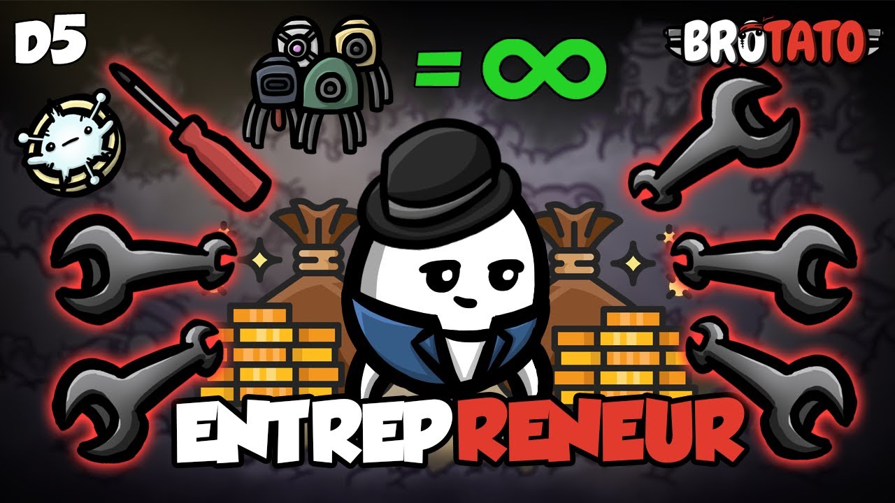 My MOST RIDICULOUS Danger 5 run so far with ENTREPRENEUR in Brotato